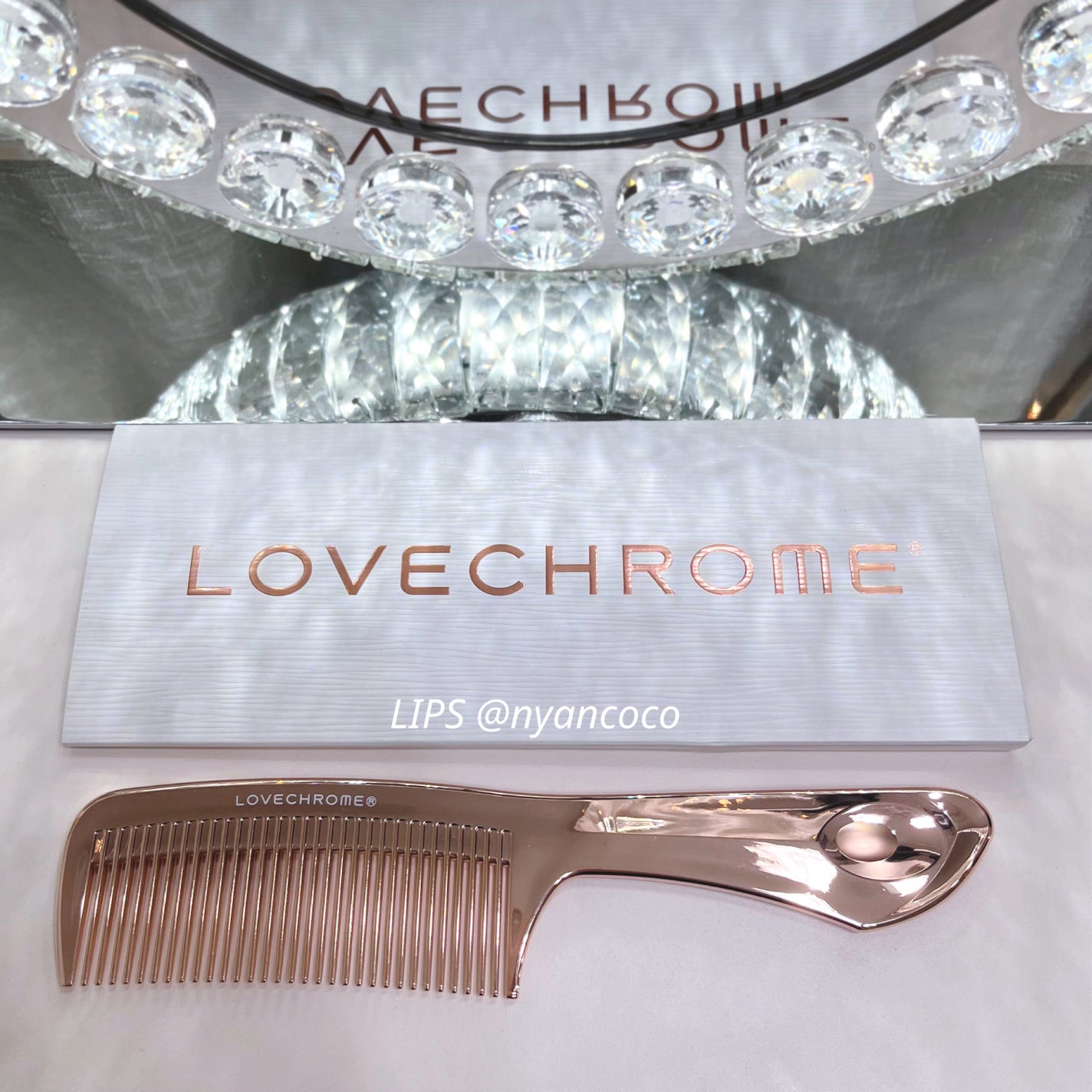 (R)K24GPツキ ゴールド/LOVECHROME/ヘアコームを使ったクチコミ(1枚目)