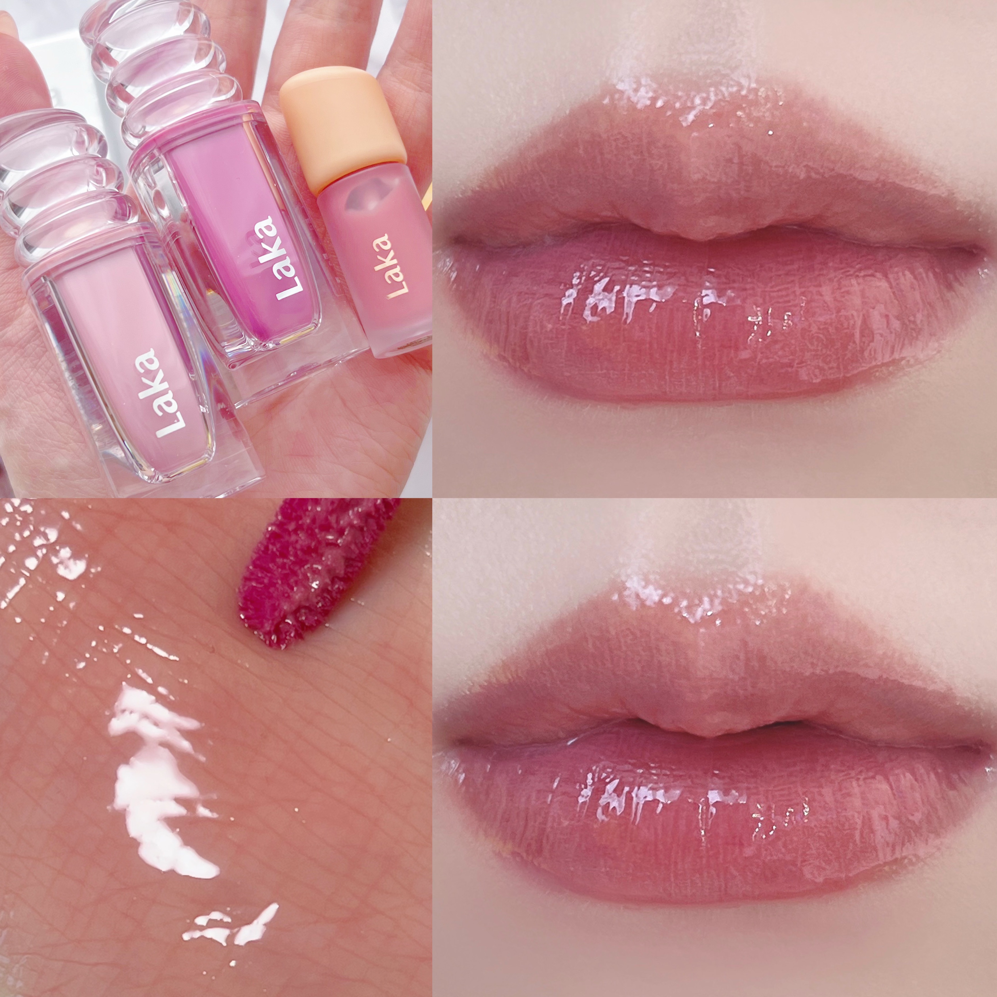 ラカ　マキシグレイヤーティント ＃608　ウィスパー/Laka/リップティントを使ったクチコミ（1枚目）