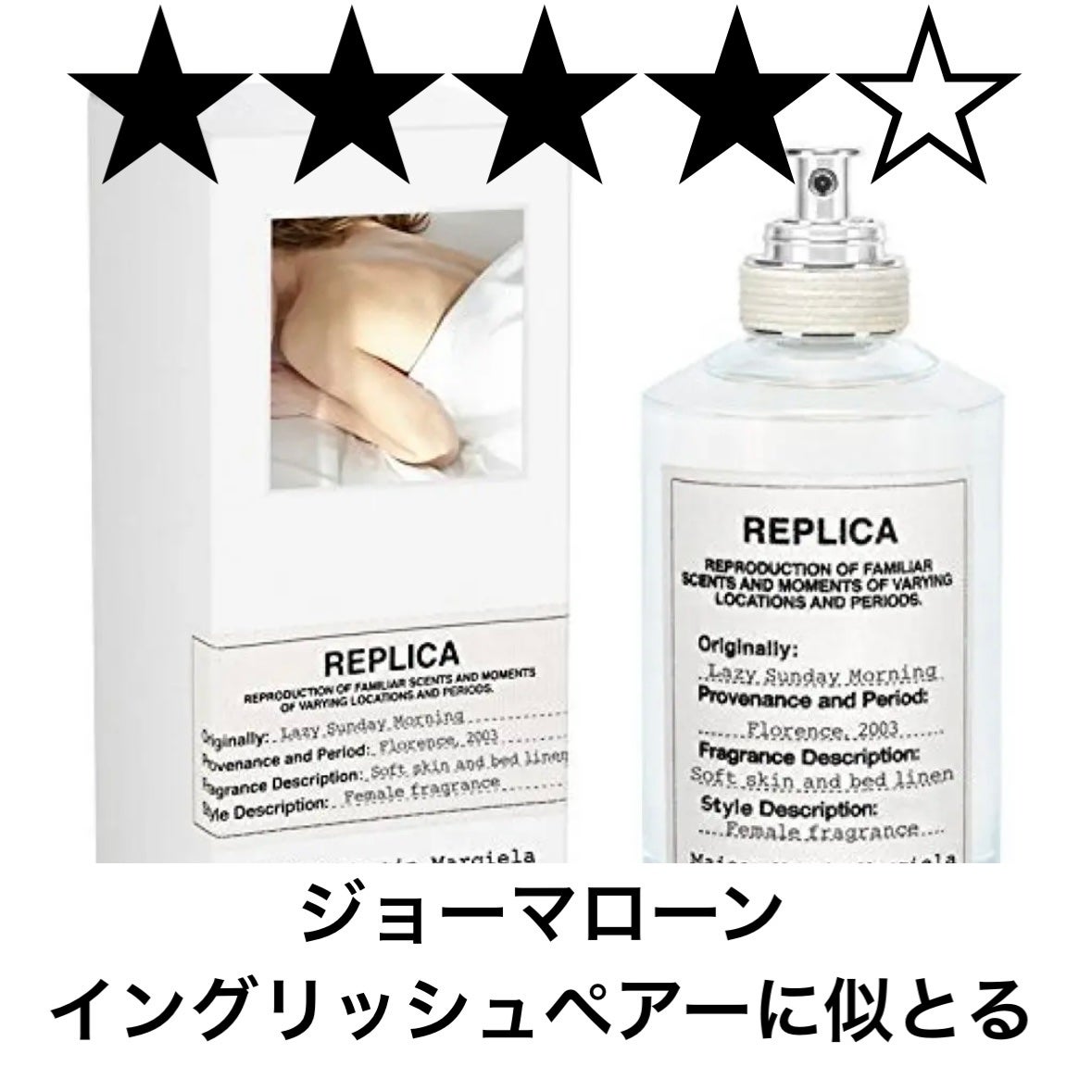 レプリカ オードトワレ レイジー サンデーモーニング /Maison Margiela Fragrances/香水(レディース)を使ったクチコミ(1枚目)