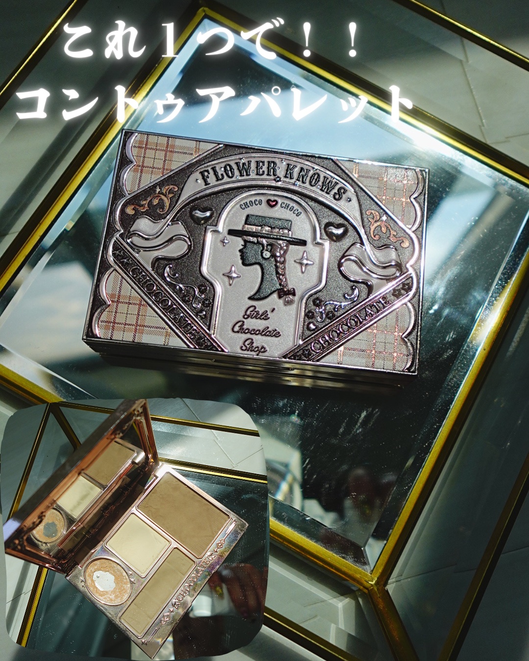 チョコレートシリーズ シェーディングパレット/FlowerKnows/シェーディングを使ったクチコミ（1枚目）