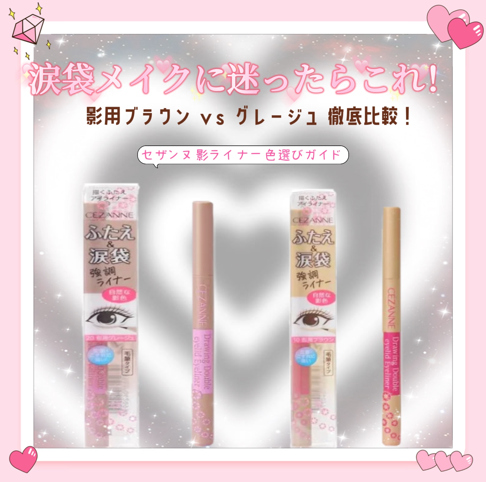 描くふたえアイライナー/CEZANNE/リキッドアイライナーを使ったクチコミ（1枚目）