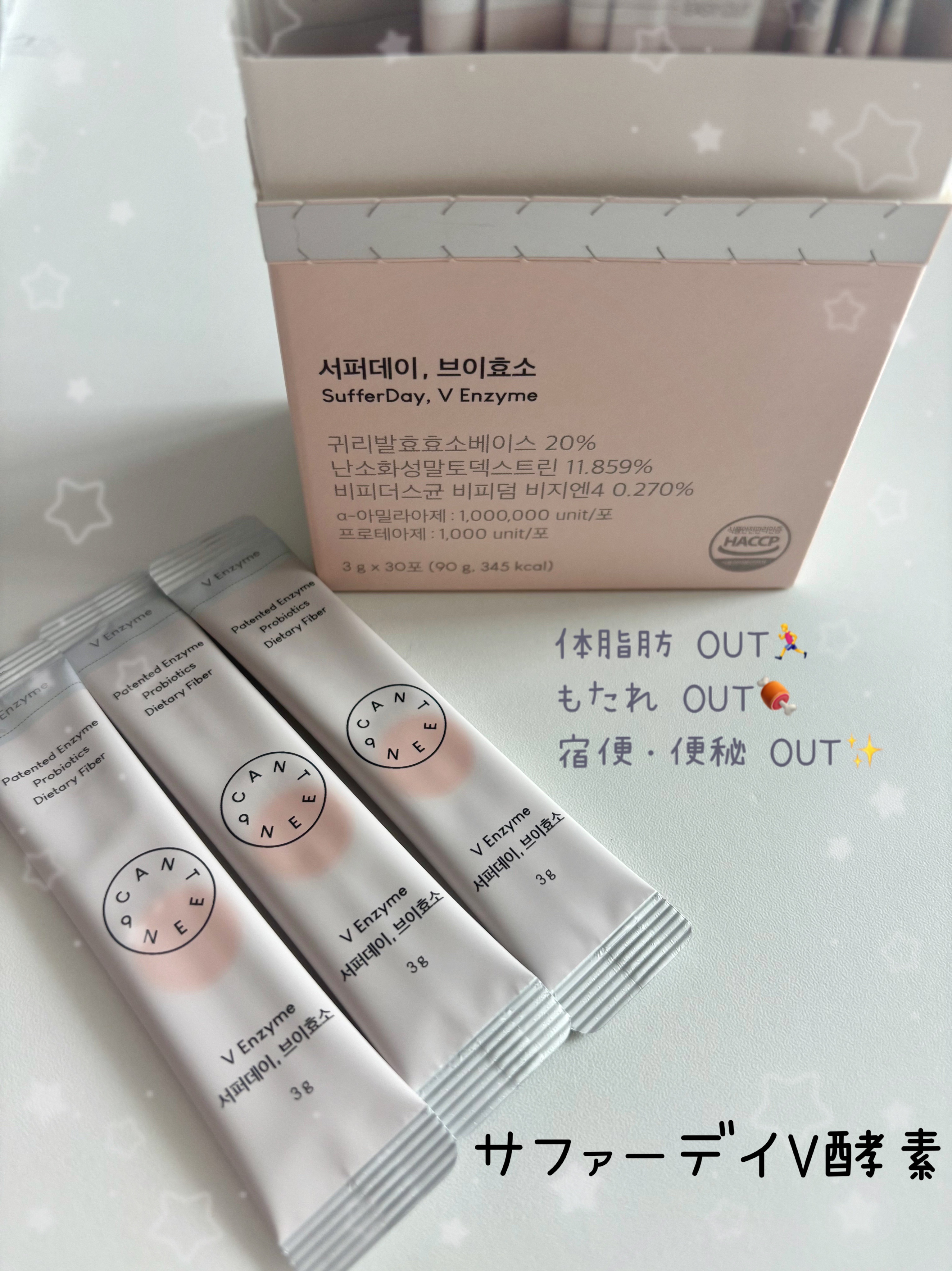 サファーデイ V酵素/canteen9/ボディサプリメントを使ったクチコミ（1枚目）