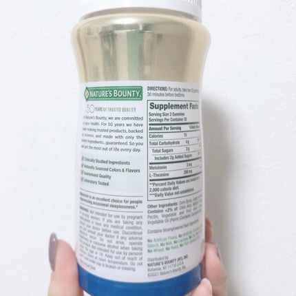 sleep/NATURE’S BOUNTY/健康サプリメントを使ったクチコミ(3枚目)