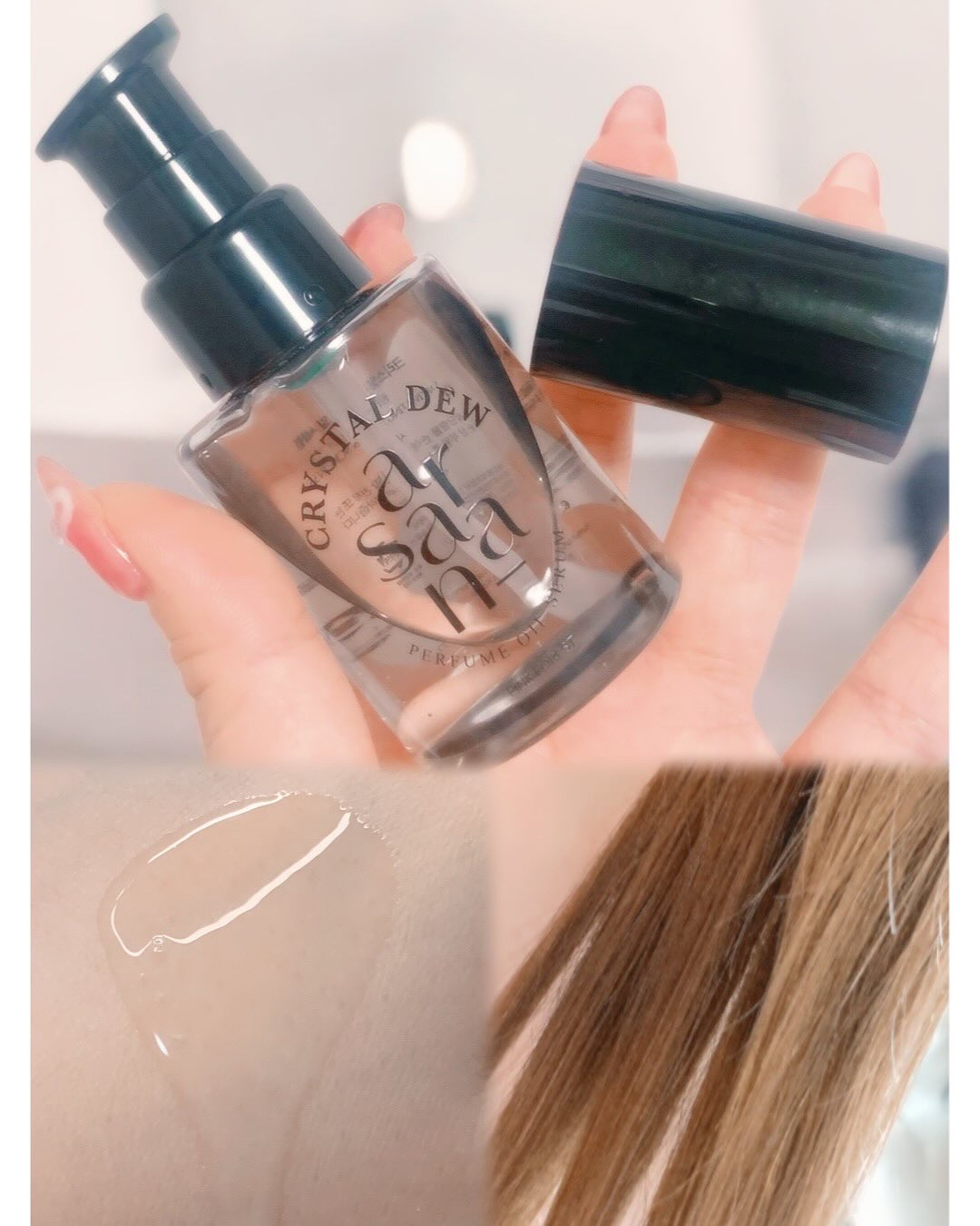 クリスタル デュ パフューム オイル セラム PINK FOREST(ピンクフォレスト)/SARANARA/ヘアオイルを使ったクチコミ（2枚目）