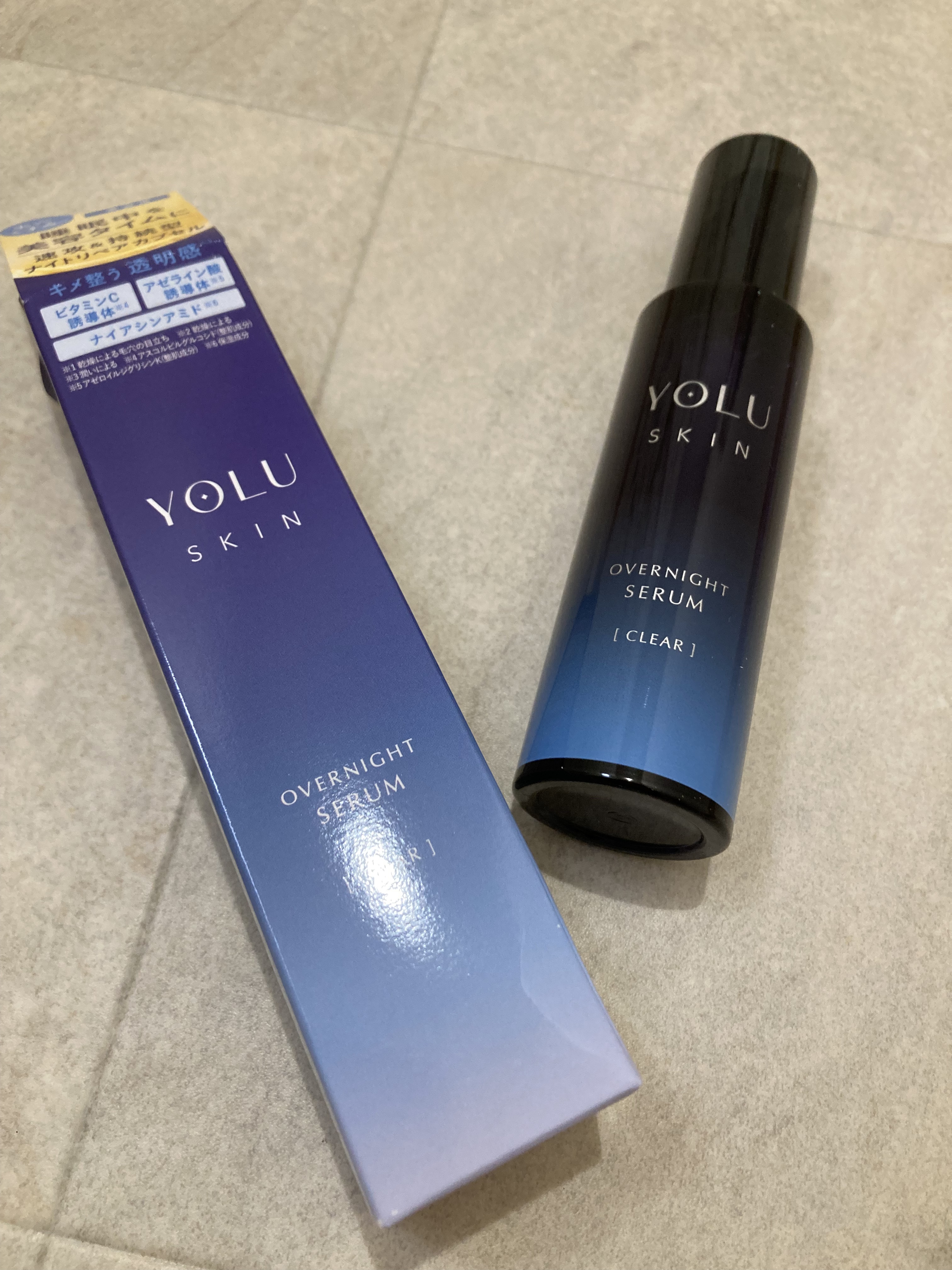 ヨル スキン オーバーナイトセラム クリア/YOLU/美容液を使ったクチコミ（1枚目）