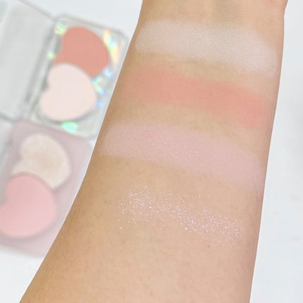 ハートポップデュオブラッシャー/ETUDE/パウダーチークを使ったクチコミ(4枚目)