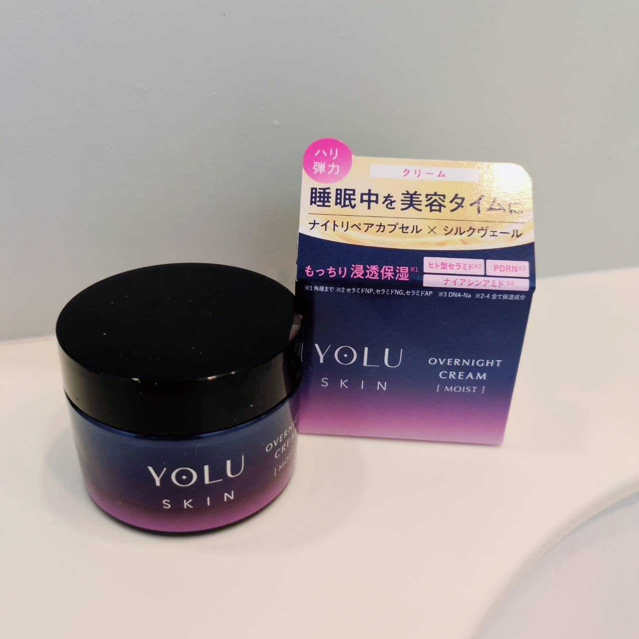 ヨル スキン オーバーナイトクリーム モイスト/YOLU/フェイスクリームを使ったクチコミ(1枚目)