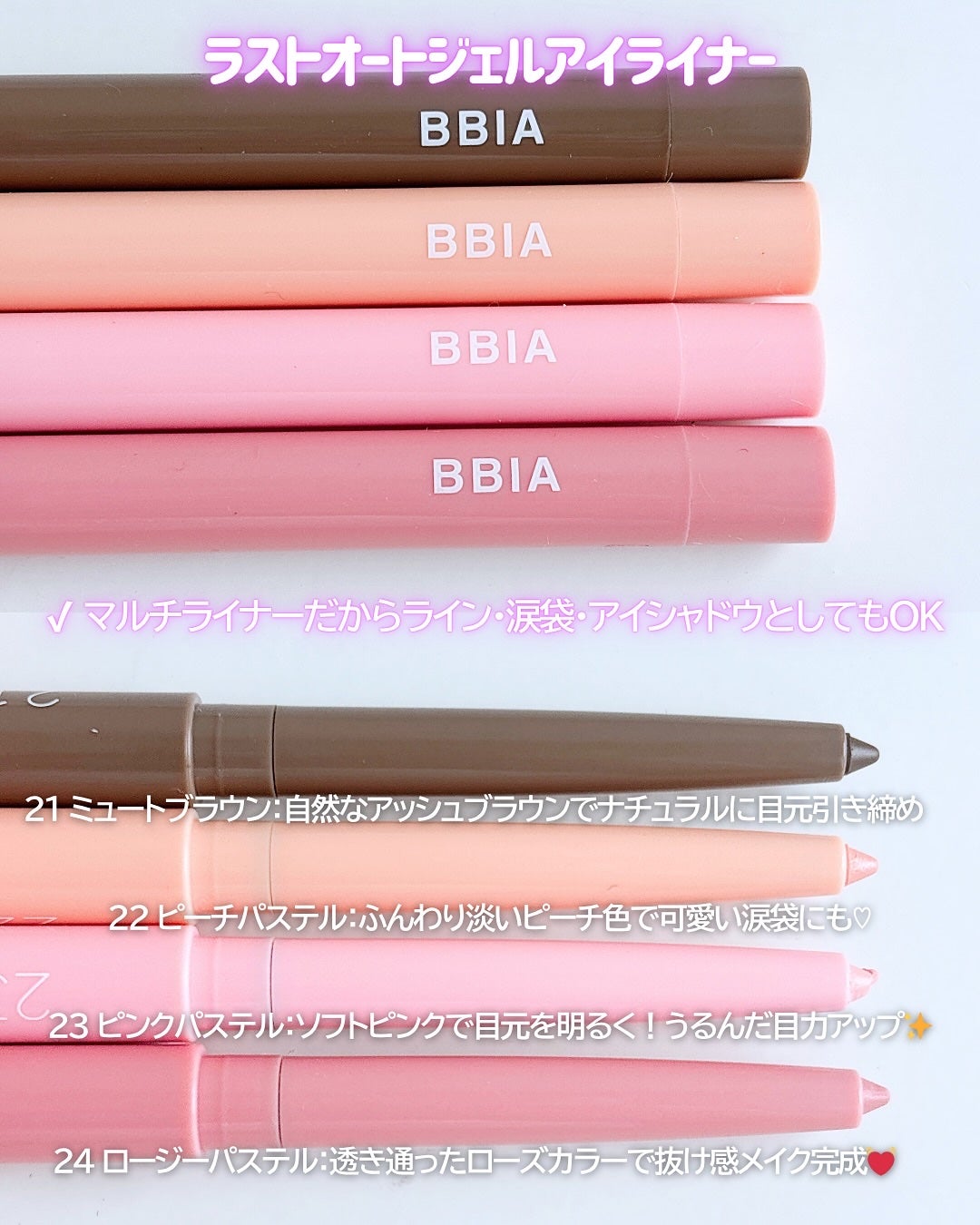 ラストオート ジェルアイライナー/BBIA/ジェルアイライナーを使ったクチコミ(2枚目)