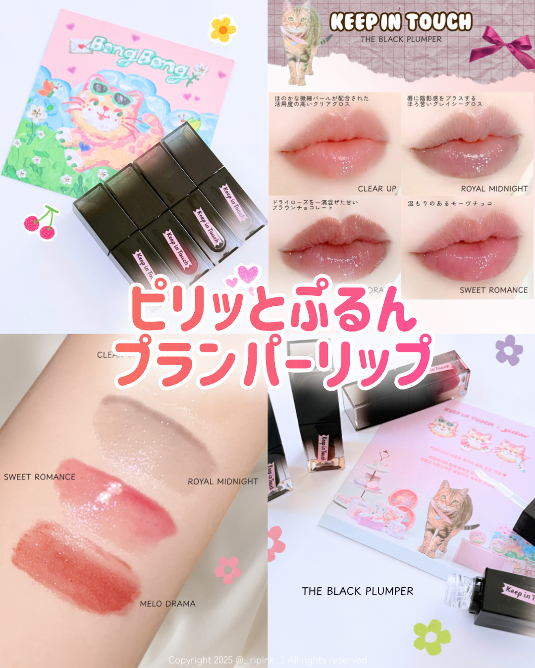 The Black Lip Plumper Tint/Keep in Touch/リップグロスを使ったクチコミ（1枚目）