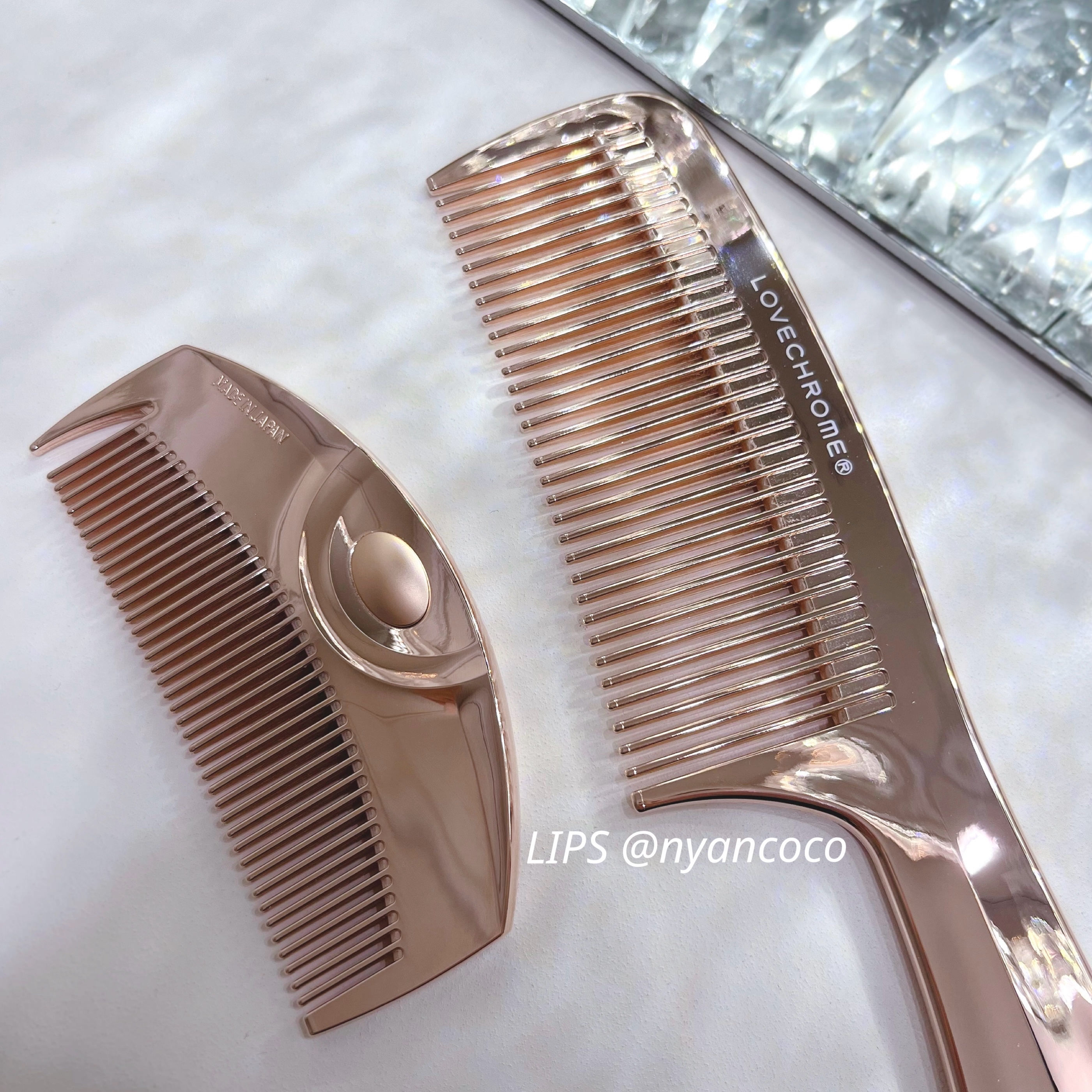 【新品未使用】LOVECHROME ローズゴールド　ツキ LOVECHROME K24GP TSUKI ROSE GOLDギフトセット K24GP ツキ ピンク