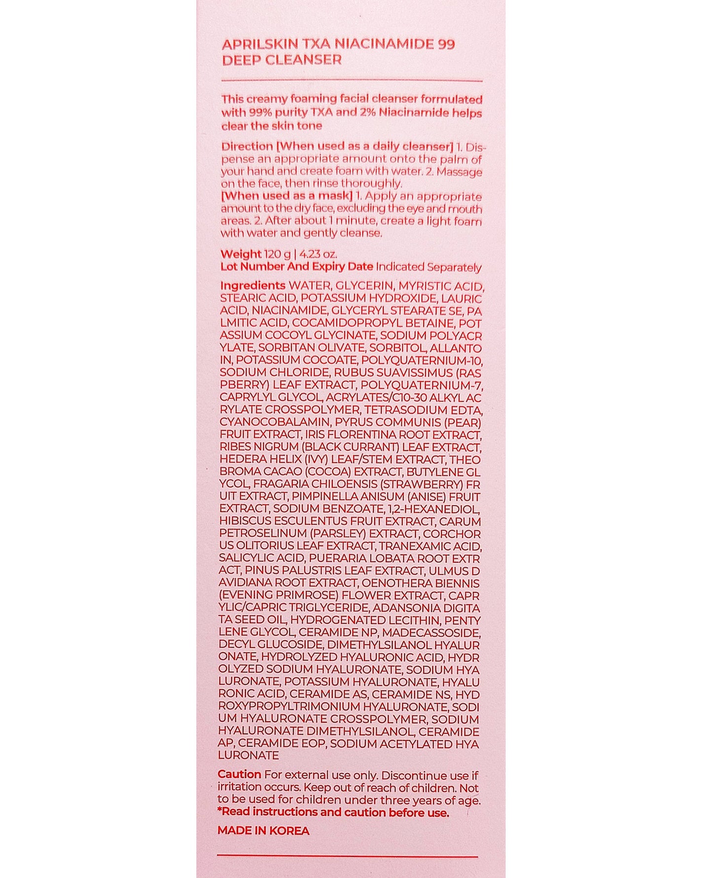 TXA99ディープクレンザー/APRILSKIN/洗顔フォームを使ったクチコミ(4枚目)