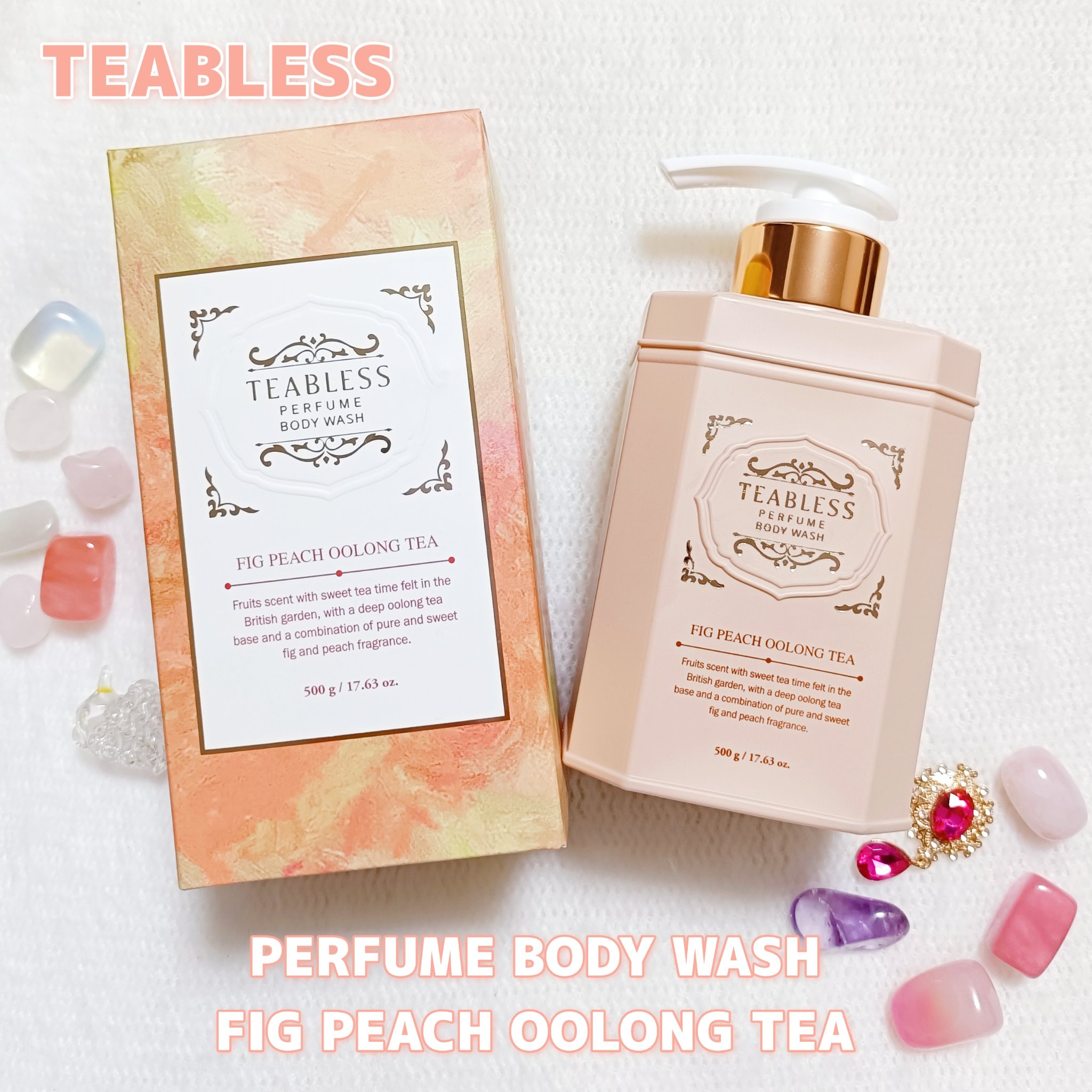 パフュームボディウォッシュ フィグピーチウーロンティー/TEABLESS/ボディソープを使ったクチコミ（1枚目）