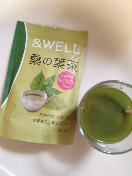 &WELL 桑の葉茶 栄養丸ごと粉末タイプ/&WELL/青汁を使ったクチコミ(1枚目)