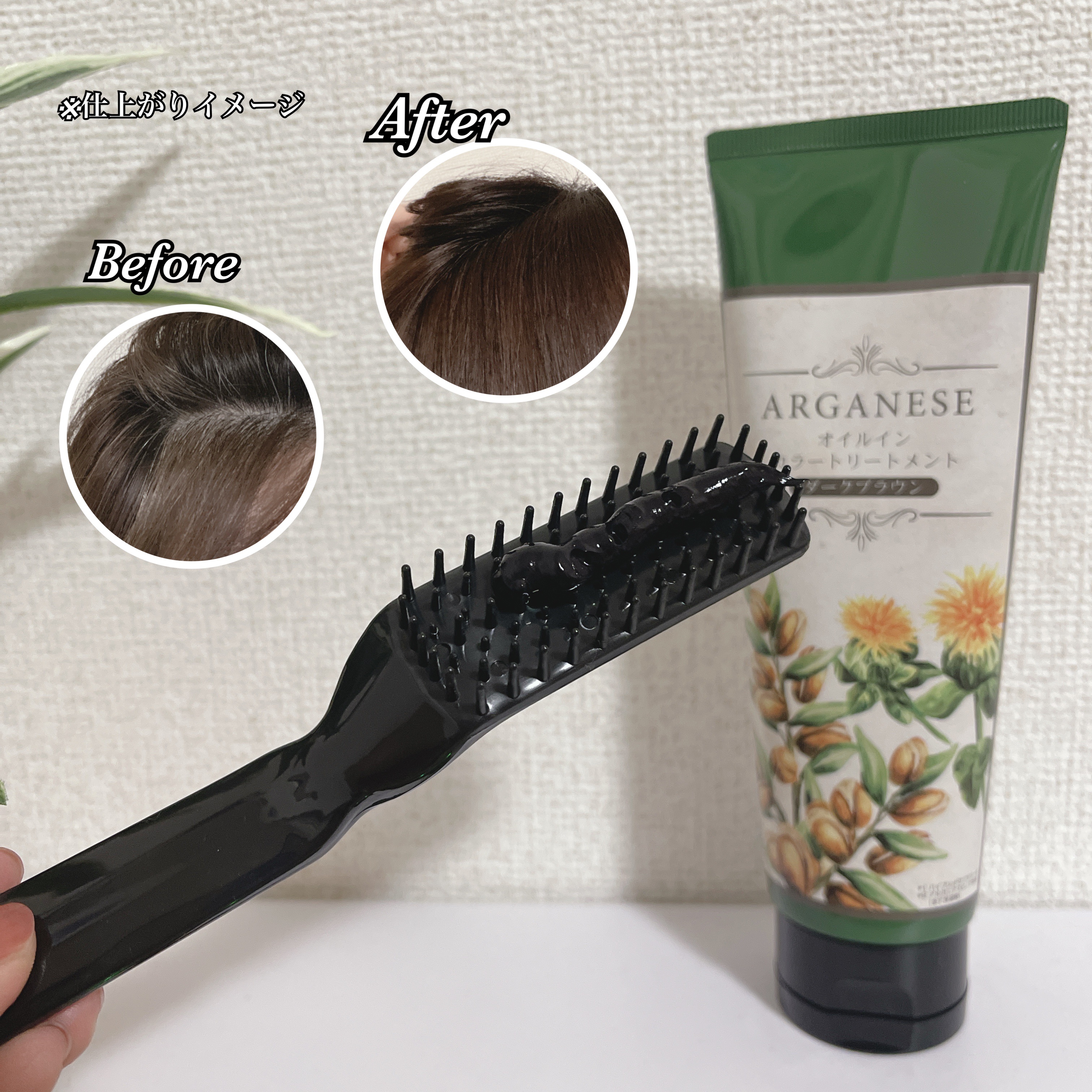 アルガネーゼ オイルインカラートリートメント/ウィルミナ/ヘアカラーを使ったクチコミ（2枚目）