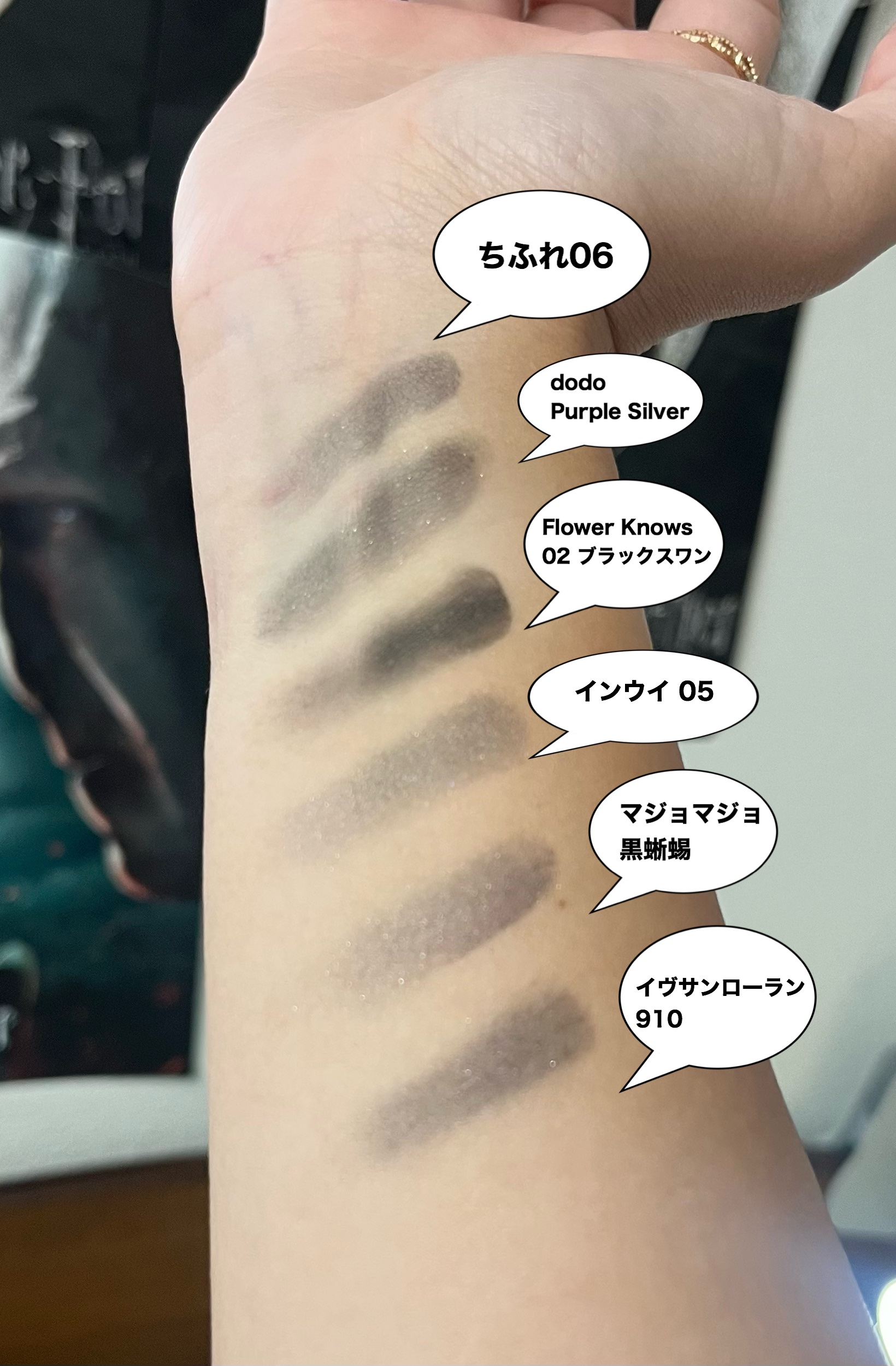 フラワーノーズスワンバレエシリーズ アイシャドウパレット/FlowerKnows/アイシャドウパレットを使ったクチコミ（3枚目）