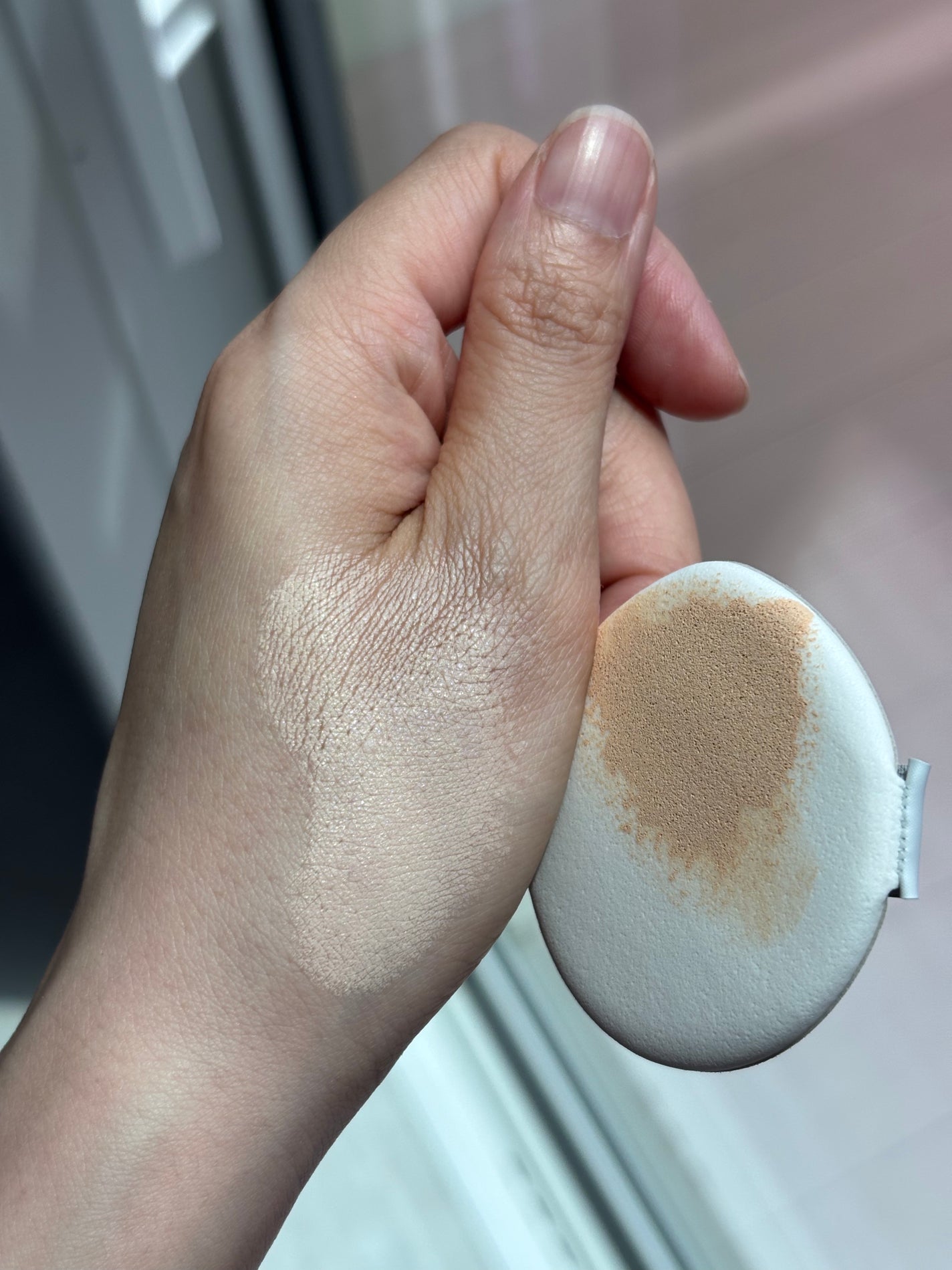 シームレスウェアクッション/wakemake/クッションファンデーションを使ったクチコミ(5枚目)