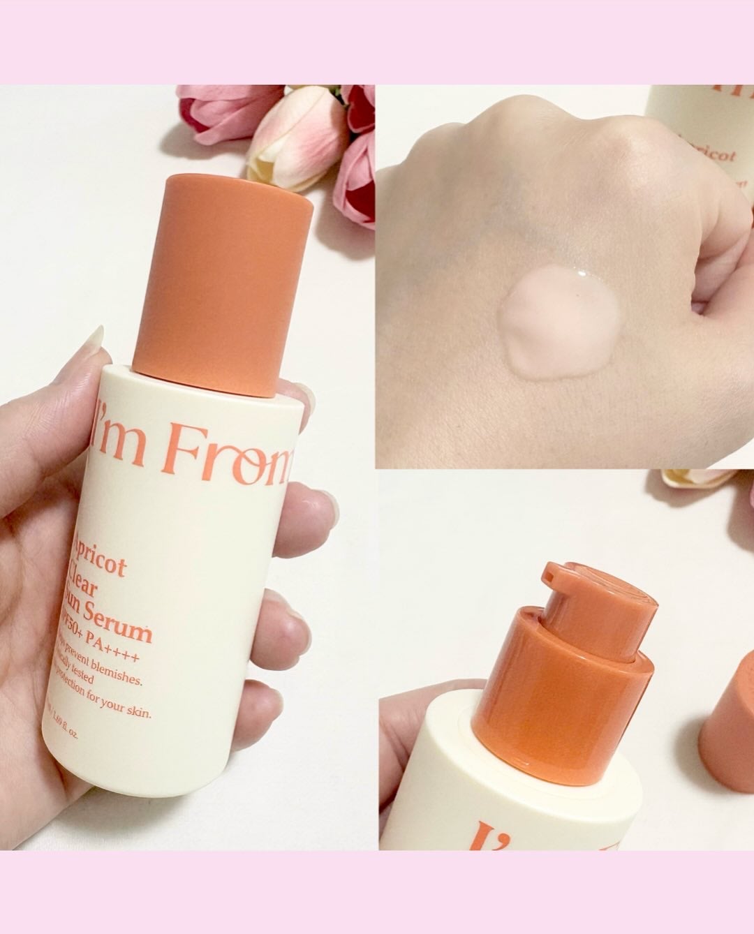アプリコットクリアサンセラム/I'm from/日焼け止めローションを使ったクチコミ(3枚目)