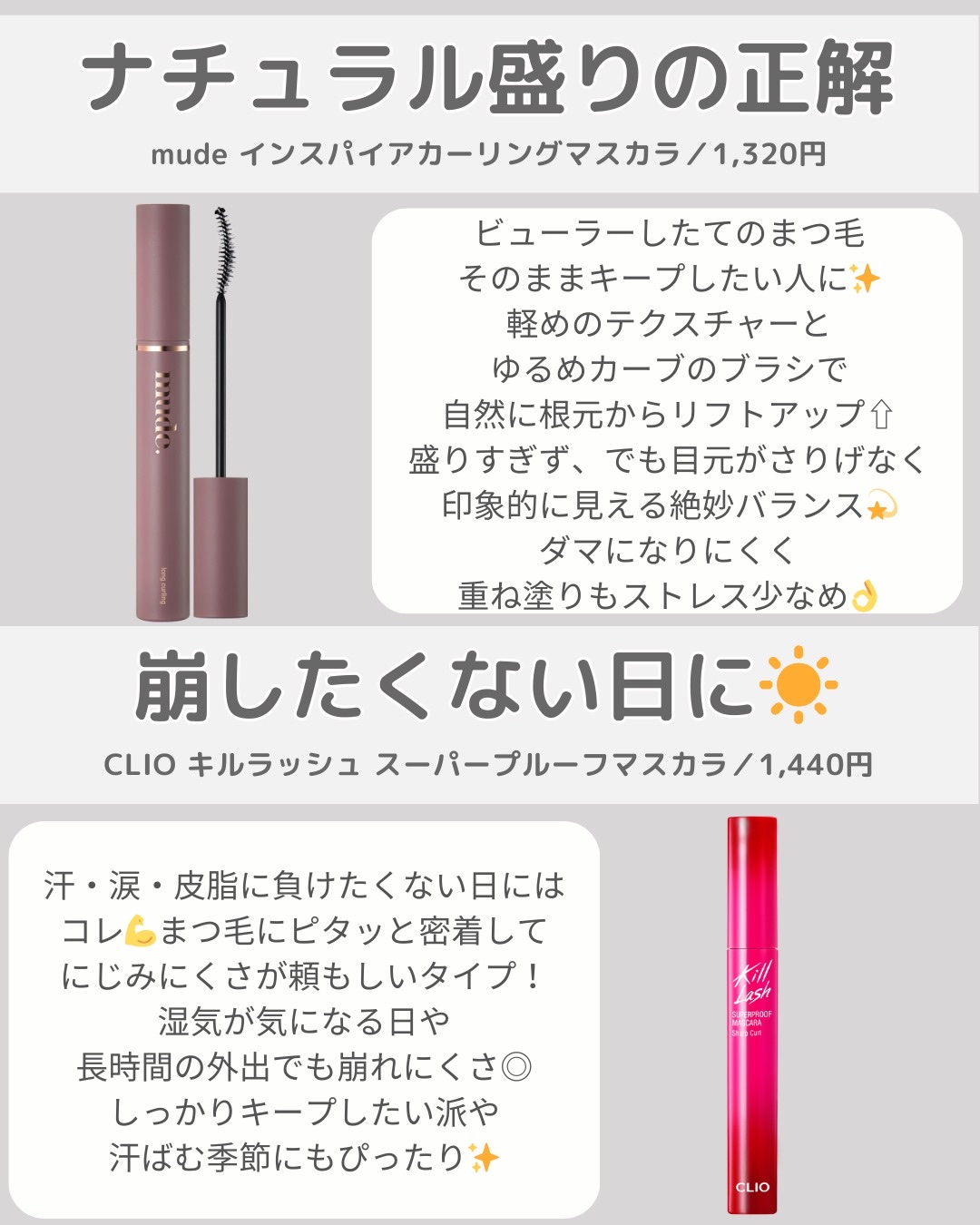 キル ラッシュ スーパープルーフ マスカラ/CLIO/マスカラを使ったクチコミ（2枚目）