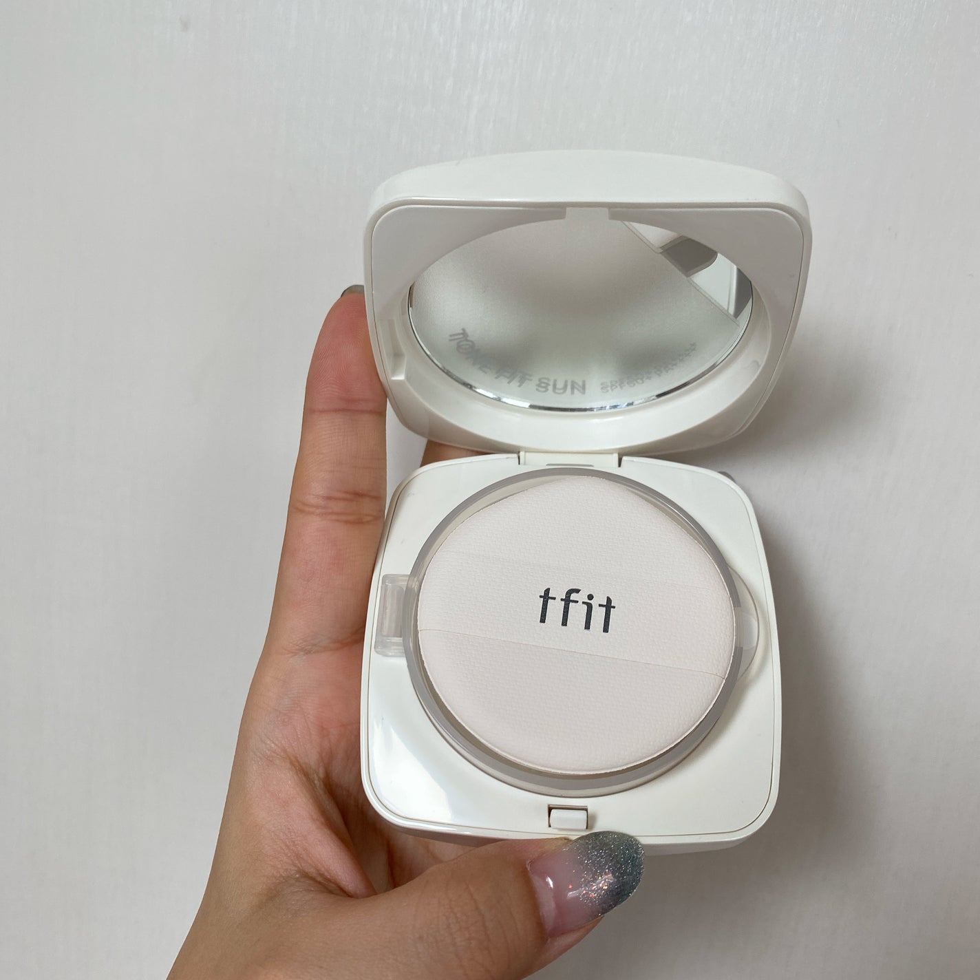 ベースフィットトーンアップサンクッション/TFIT/クッションファンデーションを使ったクチコミ(2枚目)