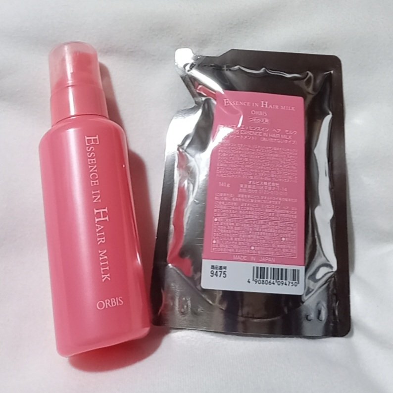 エッセンスインヘアミルク つめかえ用 140g/オルビス/ヘアミルクを使ったクチコミ（1枚目）