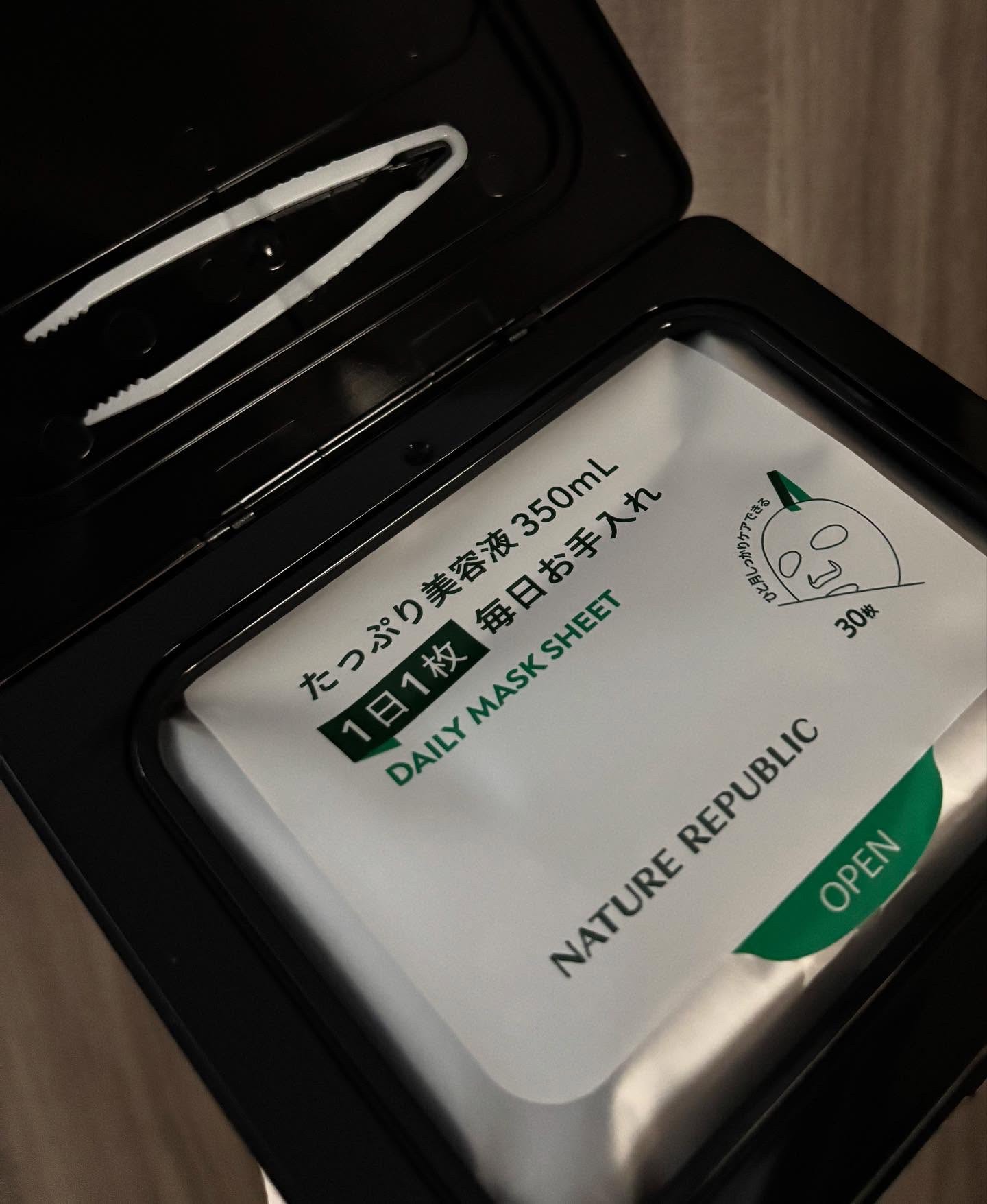 ブラックPDRN デイリーシートマスク/ネイチャーリパブリック/シートマスク・パックを使ったクチコミ（2枚目）