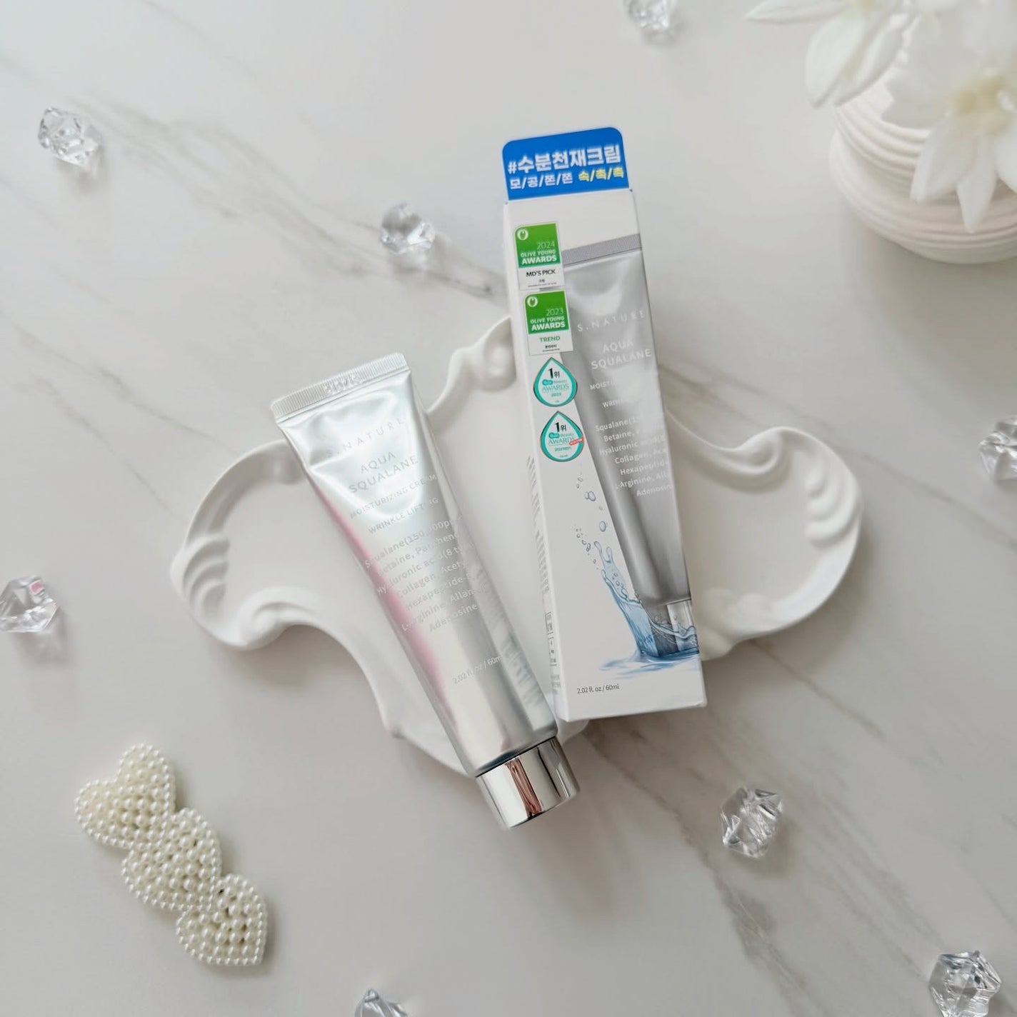 アクアスクワランモイスチャークリーム/S.NATURE/フェイスクリームを使ったクチコミ(5枚目)