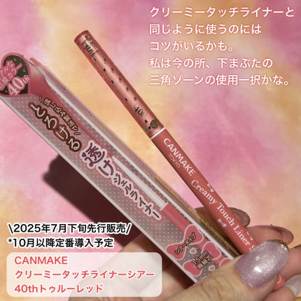 クリーミータッチライナー シアー/キャンメイク/ジェルアイライナーを使ったクチコミ(5枚目)