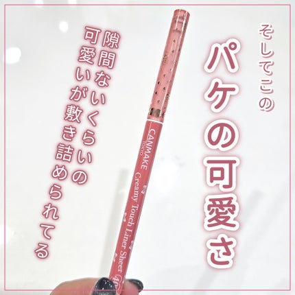 クリーミータッチライナー シアー/キャンメイク/ジェルアイライナーを使ったクチコミ(5枚目)