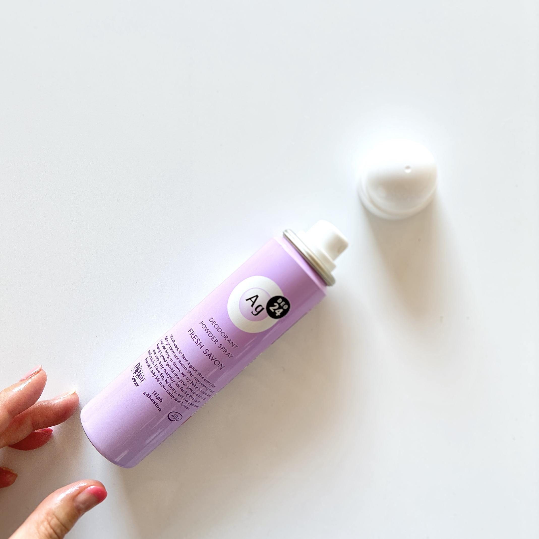 パウダースプレー（フレッシュサボン）/エージーデオ24/デオドラント・制汗剤を使ったクチコミ（1枚目）