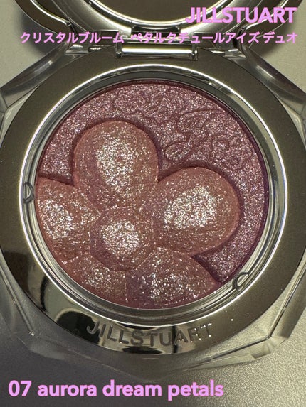 ジルスチュアート クリスタルブルーム ペタルクチュールアイズ デュオ 07 aurora dream petals/JILL STUART/アイシャドウパレットを使ったクチコミ(1枚目)