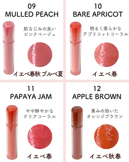 ザ ジューシーラスティングティント/rom&nd/リップティントを使ったクチコミ(4枚目)