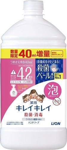 薬用泡ハンドソープ シトラスフルーティの香り 詰替用(840ml)