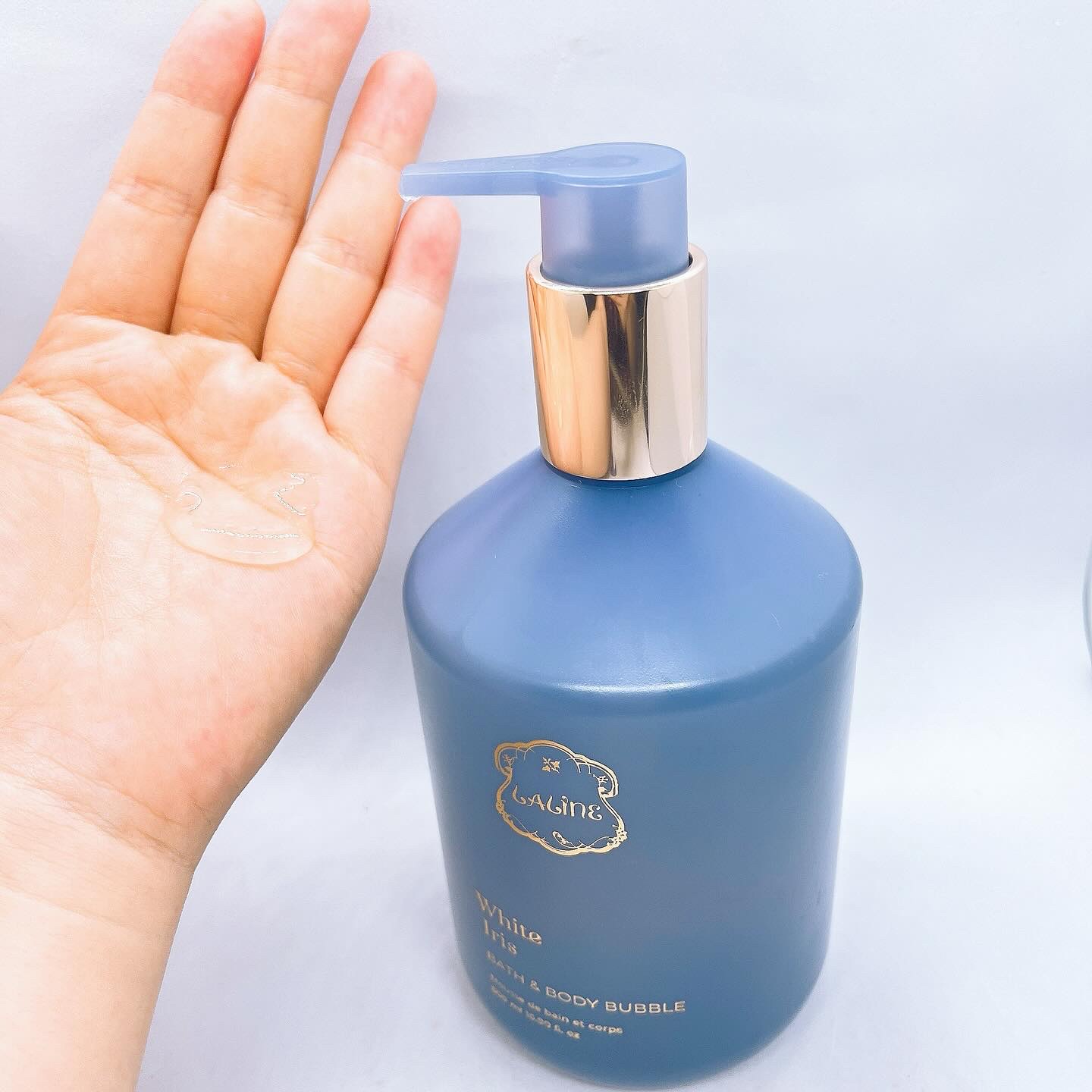 ホワイトアイリス　バス＆ボディバブル/Laline/ボディソープを使ったクチコミ（2枚目）