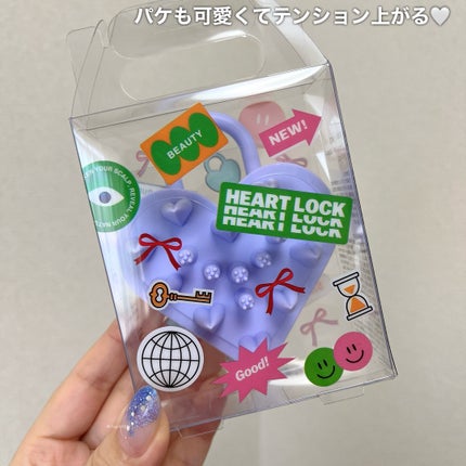 ハートロック スカルプブラシ パープル/SINN PURETÉ/スカルプブラシの画像