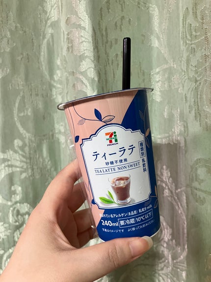 底見えコスメのぷいぷい on LIPS 「セブンイレブンティーラテ 砂糖不使用セブンから新しく出たティー..」(1枚目)