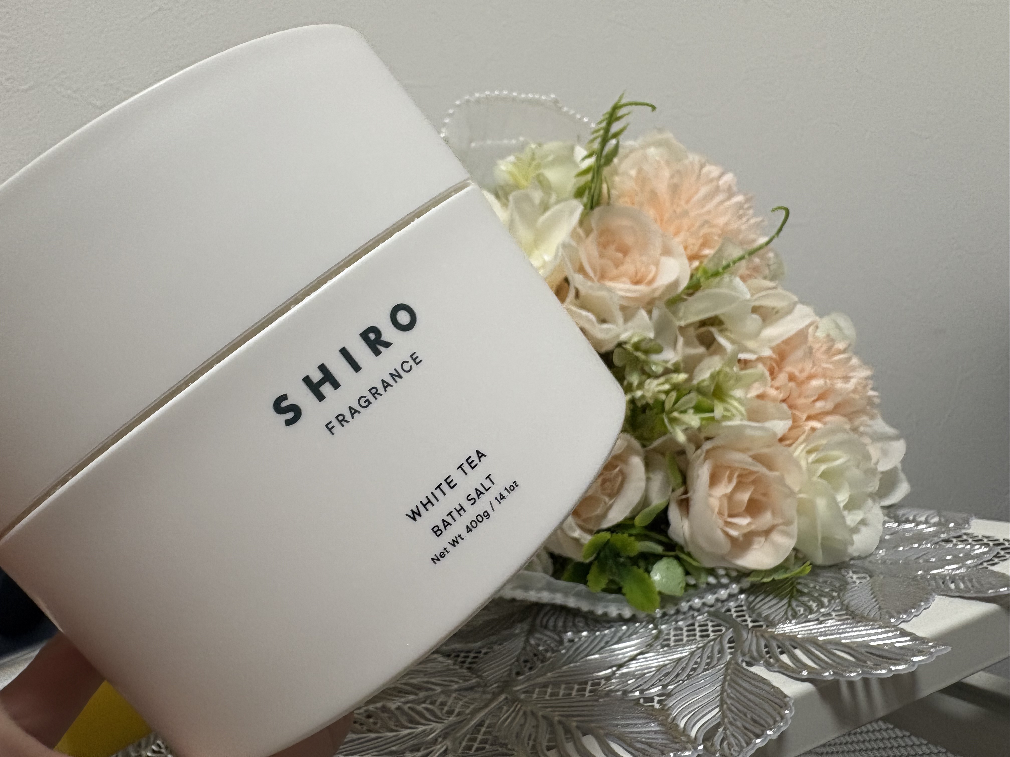 ホワイトティー バスソルト/SHIRO/無機塩系入浴剤を使ったクチコミ（1枚目）