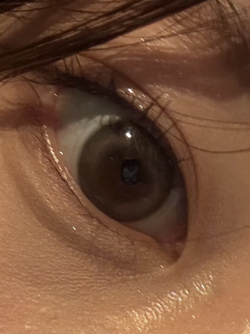 cream gray/chuu LENS/１ヶ月（１MONTH）カラコンを使ったクチコミ（1枚目）