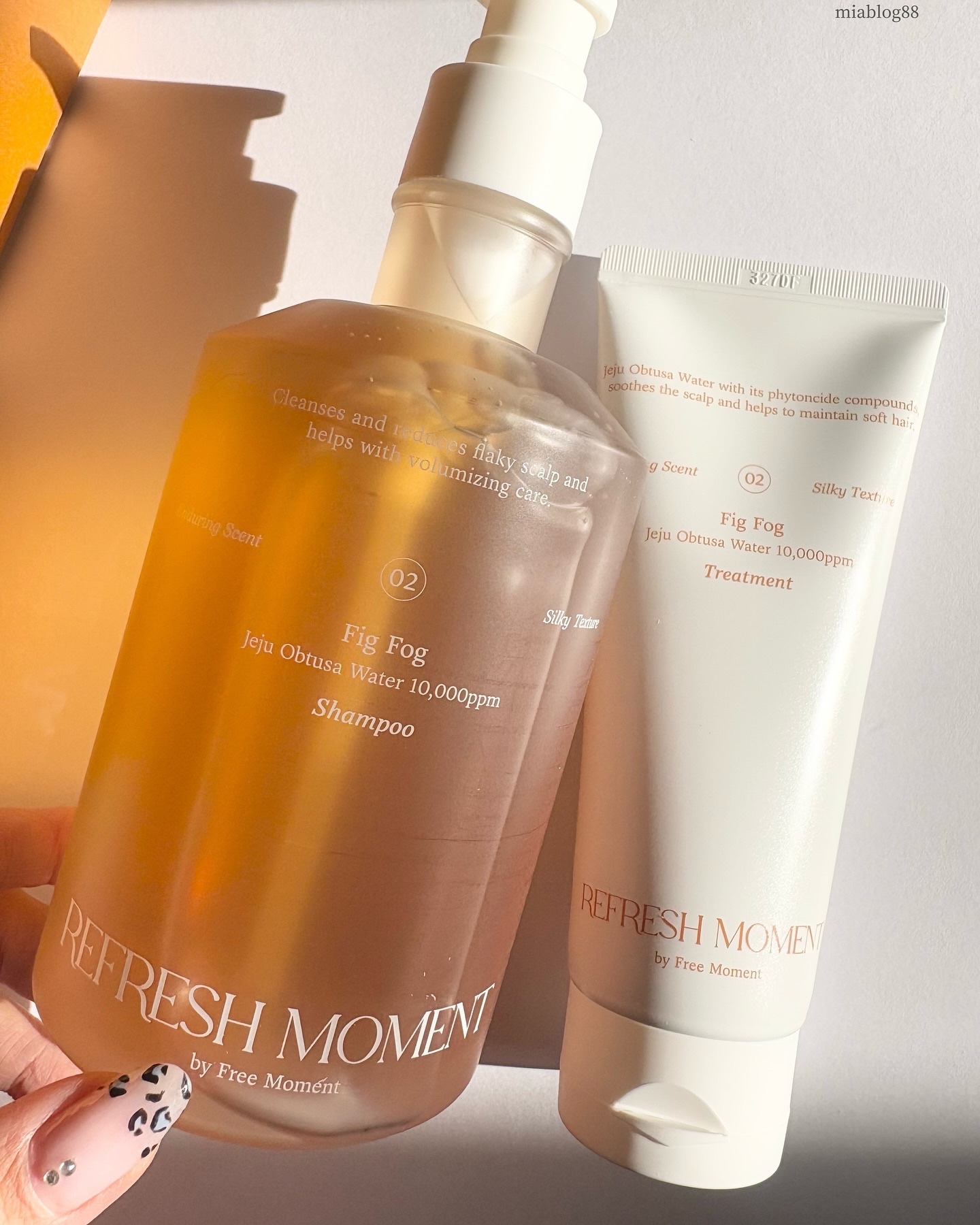 リフレッシュモーメントパフュームシャンプー/トリートメント Fig Fog/Free Moment /市販シャンプーを使ったクチコミ（1枚目）