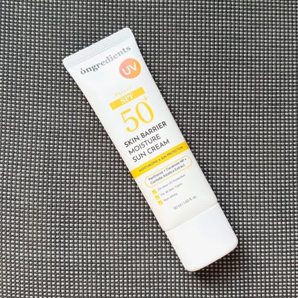 スキンバリアモイスチャーサンクリーム/Ongredients/日焼け止めクリームを使ったクチコミ(2枚目)