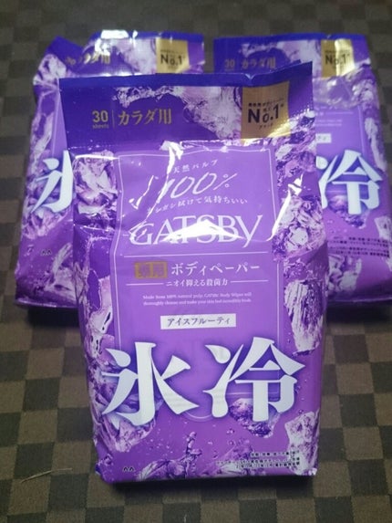 アイスデオドラントボディペーパー アイスフルーティ/ギャツビー/ボディシートを使ったクチコミ(1枚目)