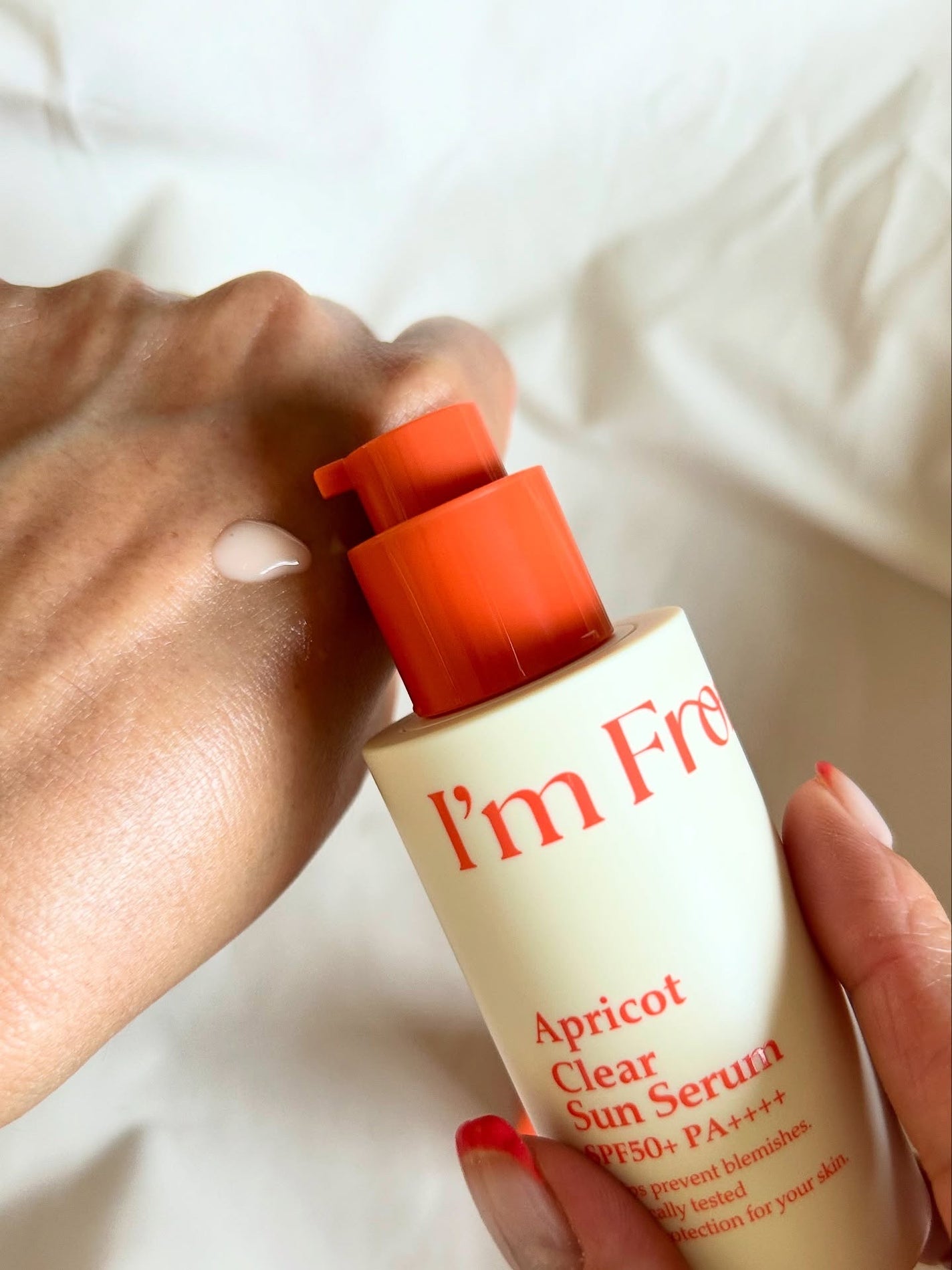 アプリコットクリアサンセラム/I'm from/日焼け止めローションを使ったクチコミ(2枚目)