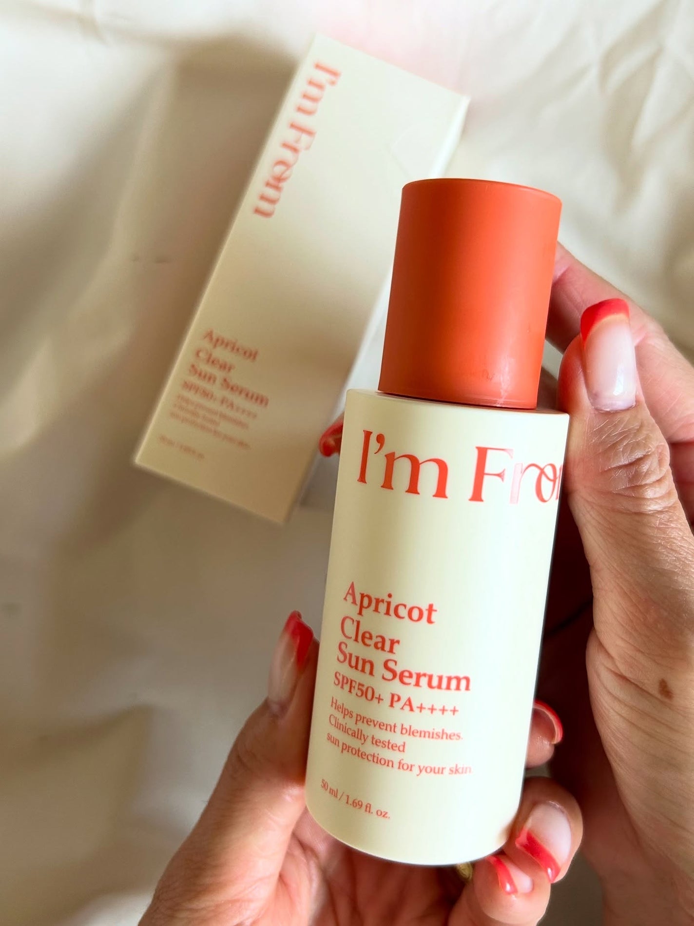 アプリコットクリアサンセラム/I'm from/日焼け止めローションを使ったクチコミ(1枚目)