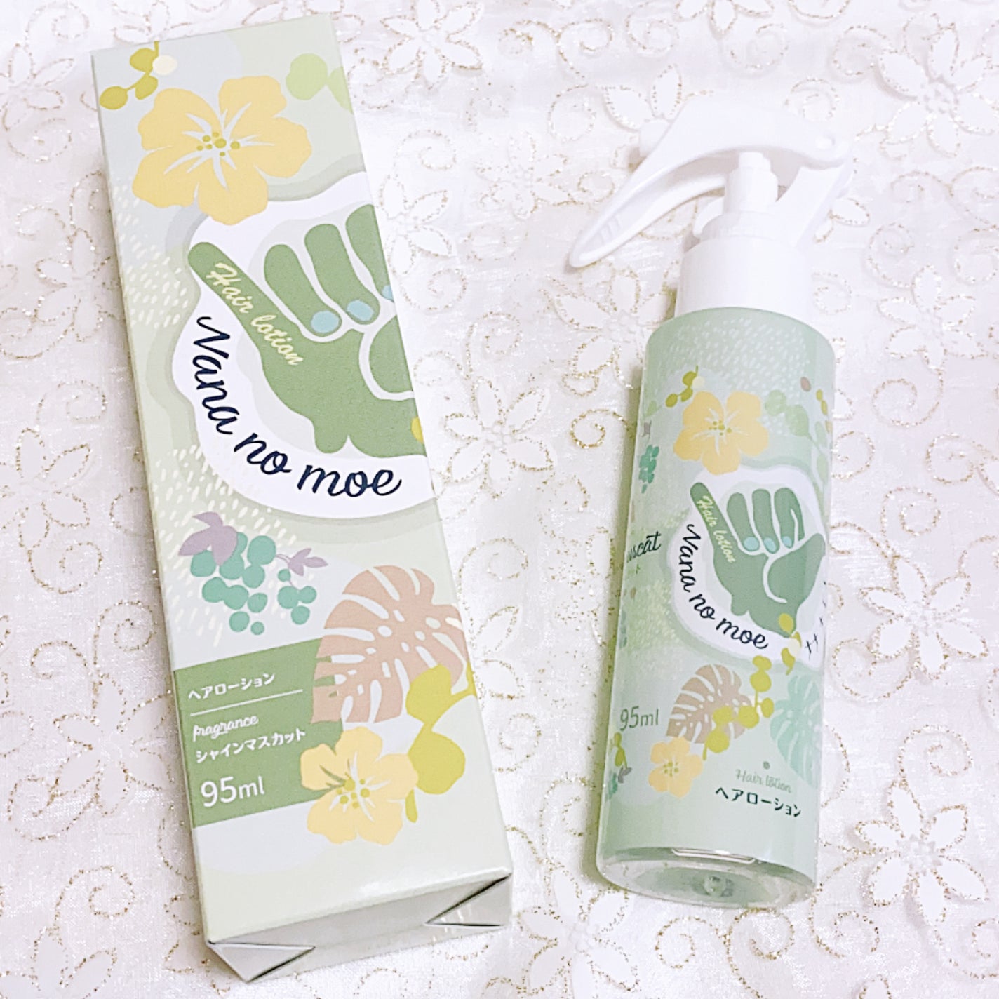 ヘアローション シャインマスカット/nananamoe/アウトバストリートメントを使ったクチコミ(5枚目)