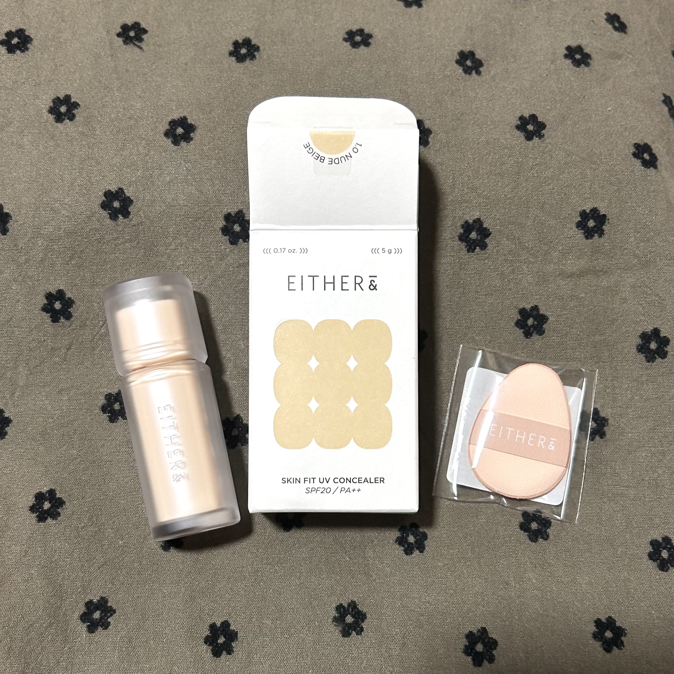 Skin Fit UV Concealer 1.0 ヌードベージュ /EITHER＆/リキッドコンシーラーを使ったクチコミ（1枚目）