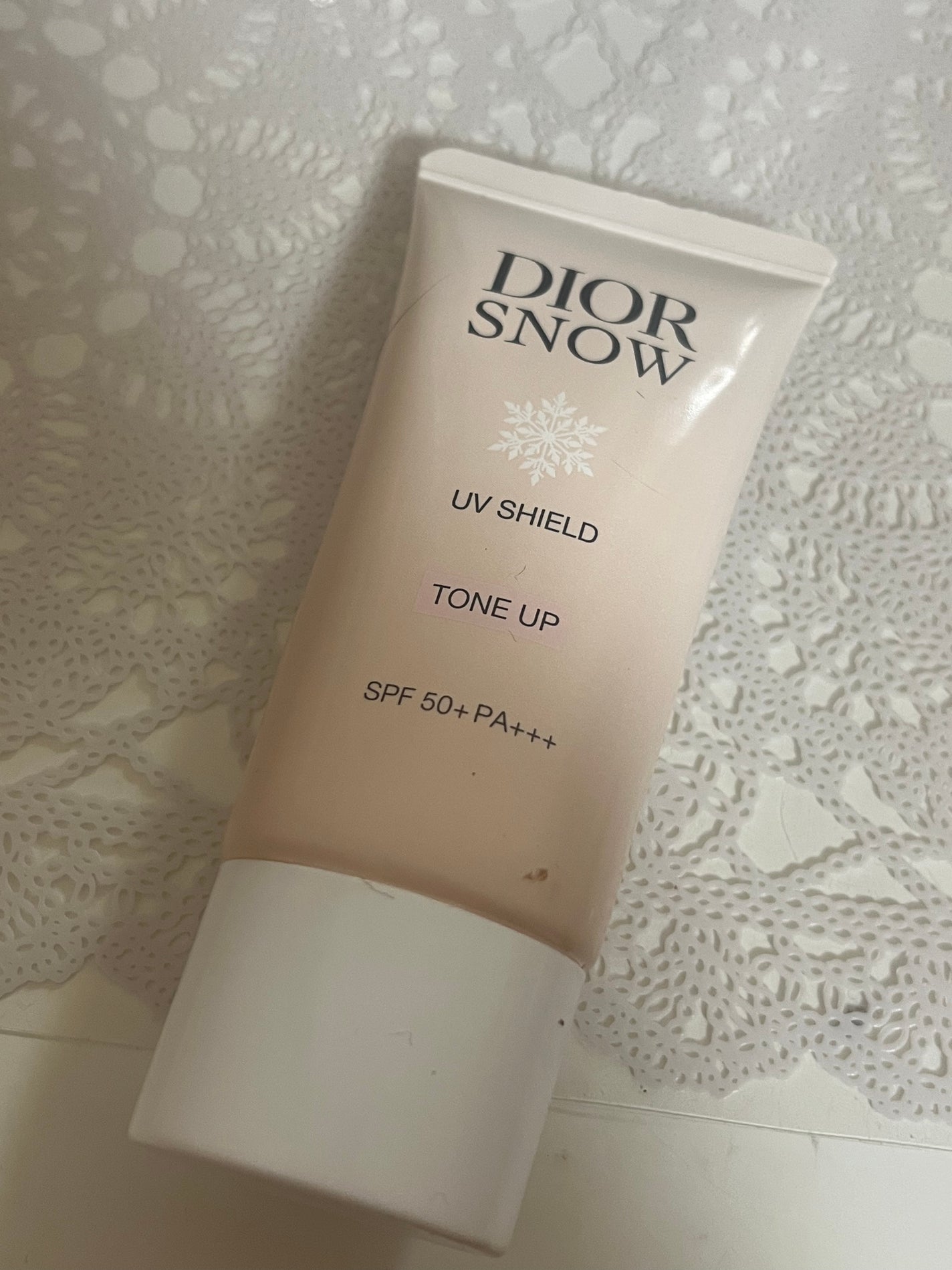 ディオール スノー UVシールド トーンアップ 50+/Dior/日焼け止めミルクを使ったクチコミ(1枚目)