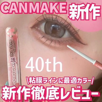 クリーミータッチライナー シアー/キャンメイク/ジェルアイライナーを使ったクチコミ(1枚目)