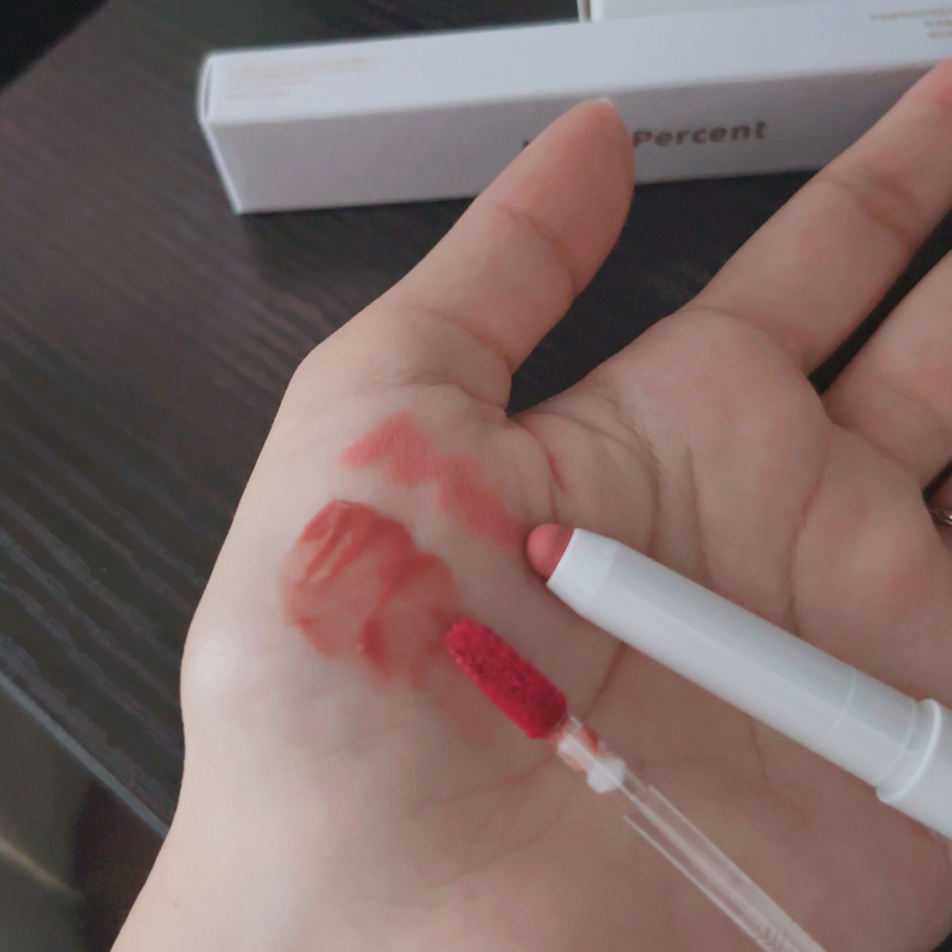 ドットオンムードリップペンシル/Heart Percent/リップライナーを使ったクチコミ（2枚目）