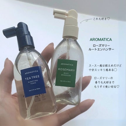 AROMATICA ティーツリーピュリファイングトニックのクチコミ「
\ 夏のベタつく頭皮も爽快スッキリ✨ /
𝐀𝐑𝐎𝐌𝐀𝐓𝐈𝐂𝐀
ティーツリーピュリファイン.....」(3枚目)