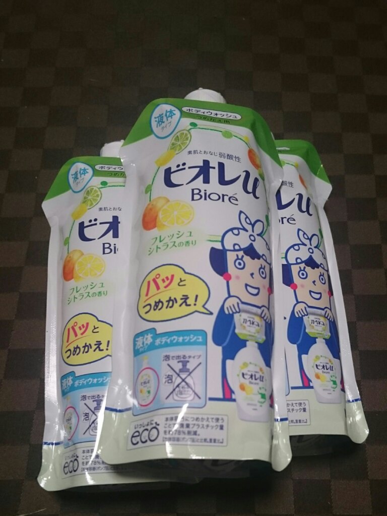 ビオレu さわやか気分 フレッシュシトラスの香りのクチコミ「❇ビオレu❇
❇さわやか気分 フレッシュシトラスの香り❇
❇つめかえ用 340ml❇
カインズ.....」（1枚目）