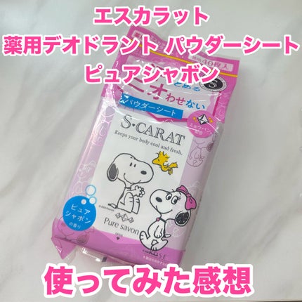 薬用デオドラント パウダーシート(ピュアシャボン)/エスカラット/ボディシートを使ったクチコミ(1枚目)